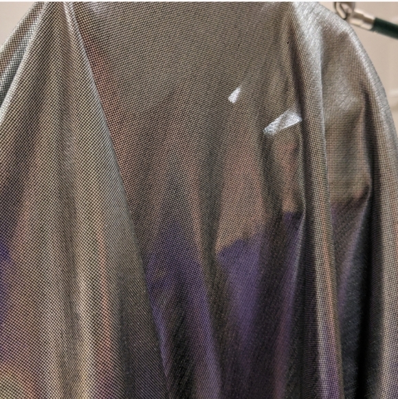 🩶 Vintage Hunt Club Silver Metallic Pleated Midi Skirt, Vtg 12 - Picture 15 of 16